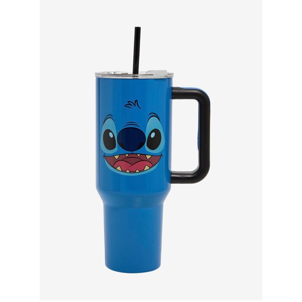 Disney Stitch Face 40 oz Travel Tumbler NWT